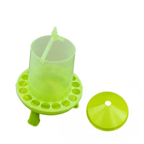 Clear Green Plastic Chicken Feeder factory